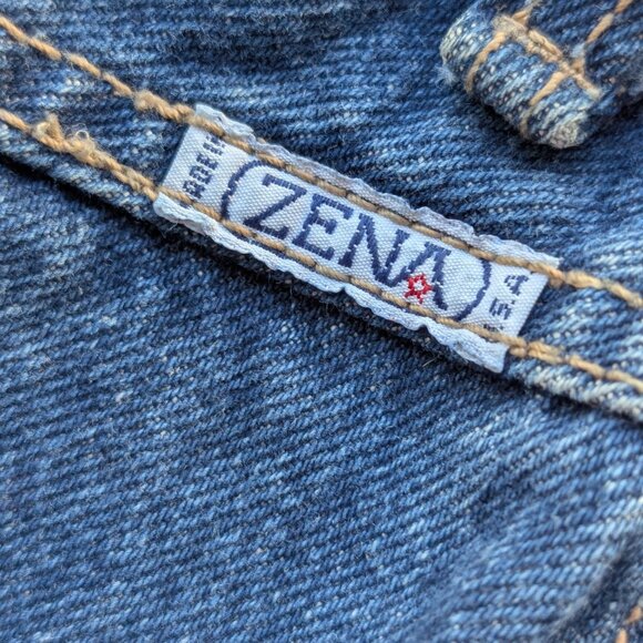 Zena Vintage High Waisted Denim Skirt – 90s Blue Jean Midi, Retro Y2K Pencil - Picture 6 of 7